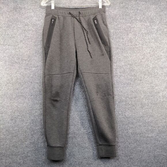 American Eagle Men's Jogger Pants Gray XS Drawstring Waist Zipped Pocket Tapered - Picture 2 of 14